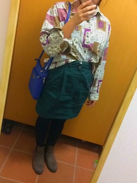 「CLEF DE SOL（CLEF DE SOL）のアイテム」を使った、CH.Sさん（レディース・158cm）の秋コーディネート