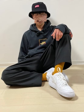 「EDWIN（エドウィン）のアイテム（帽子）」を使った、yutask8さん（メンズ・167cm）の春コーディネート