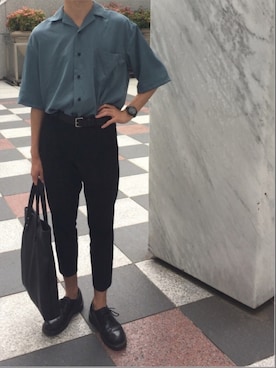 「8seconds（エイトセカンズ）のアイテム（バッグ）」を使った、MyTさん（メンズ・177cm）の夏コーディネート