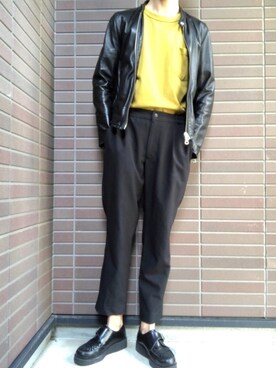 「UNDERGROUND（アンダーグラウンド）のアイテム」を使った、MyTさん（メンズ・177cm）の秋コーディネート