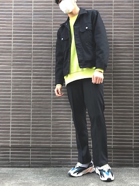 「韓国コーデ」｜「アイテム（ブルゾン）」を使った、MyTさん（メンズ・177cm）の春コーディネート