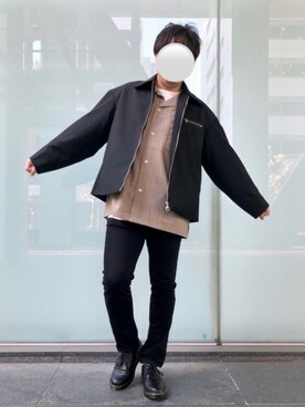 「RAGEBLUE（レイジブルー）の＜トレンドのロング丈＞ワッフルロングカットソー/733404（Tシャツ/カットソー）」を使った、DAiさん（メンズ・172cm）の春コーディネート