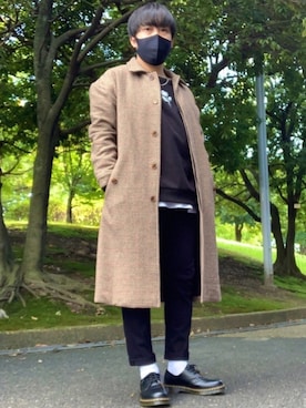 「ADRER（アドラー）のADRER バラシシュウビッグスウェット（スウェット）」を使った、DAiさん（メンズ・172cm）の秋コーディネート