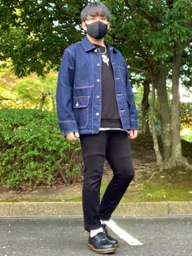 「ADRER（アドラー）のADRER バラシシュウビッグスウェット（スウェット）」を使った、DAiさん（メンズ・172cm）の冬コーディネート