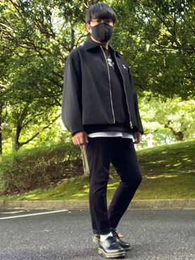 「ADRER（アドラー）のADRER バラシシュウビッグスウェット（スウェット）」を使った、DAiさん（メンズ・172cm）の秋コーディネート