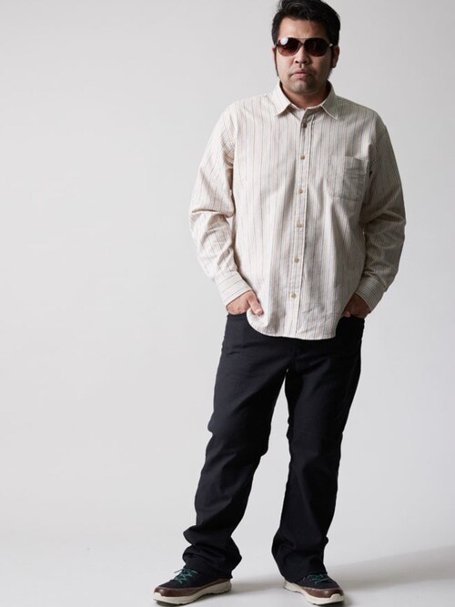 大きいサイズのメンズ服 Qzilla シャツ ブラウスを使ったコーディネート Wear