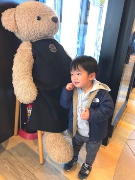 「ZARA KIDS」｜「アイテム（ブルゾン）」を使った、takajunさん（メンズ・174cm）の冬コーディネート