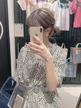 「flamingo firm（フラミンゴファーム）のアイテム」を使った、mさん（レディース・160cm）の春コーディネート