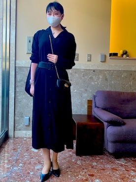 「Yohji Yamamoto（ヨウジヤマモト）のアイテム（トートバッグ）」を使った、Rio さん（レディース・163cm）の春コーディネート
