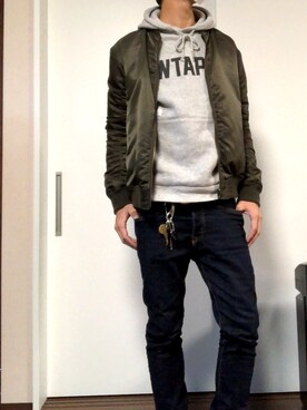「LAD MUSICIAN（ラッドミュージシャン）のアイテム（その他アウター）」を使った、MURAGEn18さん（メンズ・173cm）の冬コーディネート