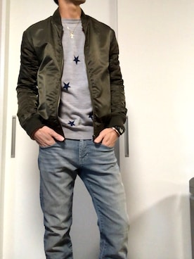「LAD MUSICIAN（ラッドミュージシャン）のアイテム（その他アウター）」を使った、MURAGEn18さん（メンズ・173cm）の春コーディネート