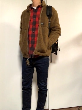 「fragment design（フラグメントデザイン）のアイテム（腕時計）」を使った、MURAGEn18さん（メンズ・173cm）の冬コーディネート