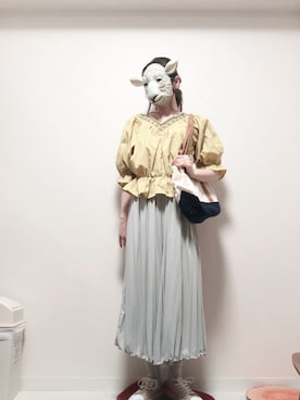 「Primazel（プリマゼル）のアイテム」を使った、𝕄𝕠𝕟𝕚𝕔𝕒𓃲さん（レディース・158cm）の春コーディネート