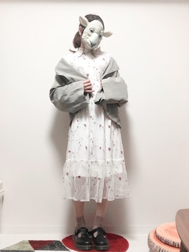 「Episode（エピソード）のアイテム」を使った、𝕄𝕠𝕟𝕚𝕔𝕒𓃲さん（レディース・158cm）の春コーディネート