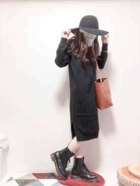 「マーチン」｜「アイテム（アナログ腕時計）」を使った、𝕄𝕠𝕟𝕚𝕔𝕒𓃲さん（レディース・158cm）の春コーディネート