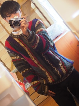 つむちゃんのパパさん（メンズ・169cm）の冬コーディネート