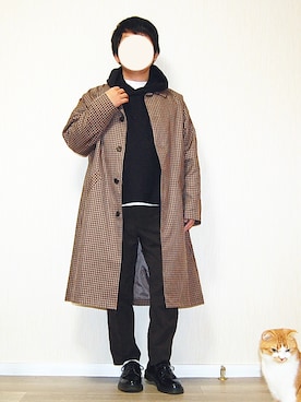 「Dr. Martens（ドクターマーチン）の［UNISEX/ユニセックス］Dr.Martens ドクターマーチン 3EYE GIBSON 1461 MONO 3ホール ギブソン シューズ（ドレスシューズ）」を使った、🐈ちゅうたろう🐈さん（メンズ・160cm）の秋コーディネート