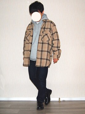 「Dr. Martens（ドクターマーチン）の［UNISEX/ユニセックス］Dr.Martens ドクターマーチン 3EYE GIBSON 1461 MONO 3ホール ギブソン シューズ（ドレスシューズ）」を使った、🐈ちゅうたろう🐈さん（メンズ・160cm）の冬コーディネート