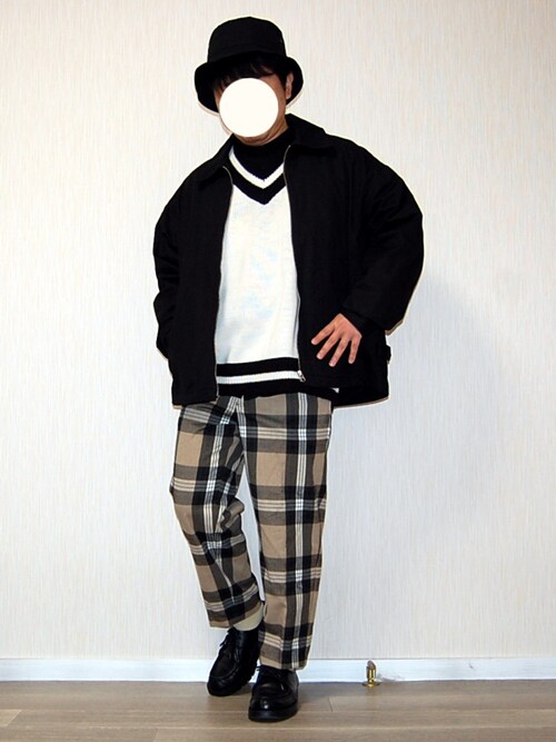 NUMBER (N)INE ブラック ショートブルソン NUMBER (N)INE ブラック ショートブルソン ブルゾン | ナンバーナイン