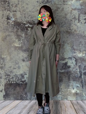 「CHOUCHOU（チュチュ）のアイテム」を使った、MAYOさん（レディース・158cm）の春コーディネート