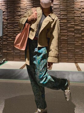 「ORiental TRaffic(ORiental TRaffic)」｜「アイテム（トレンチコート）」を使った、Omochiさん（レディース・156cm）の秋コーディネート