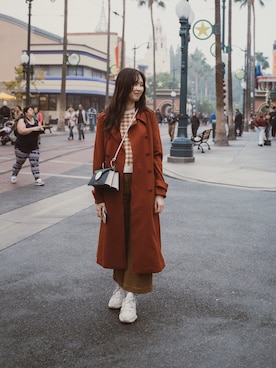 「chic」｜「アイテム（トレンチコート）」を使った、De_cookieさん（レディース・168cm）の春コーディネート