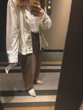 「古着好きな人と繋がりたい」｜「アイテム（キャミソール）」を使った、tommyさん（レディース・156cm）の秋コーディネート