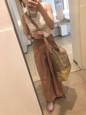 「SPRUCE（スプルース）のアイテム」を使った、tommyさん（レディース・156cm）の夏コーディネート