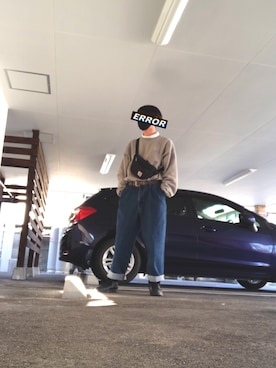 「BEN DAVIS（ベンデイビス）のアイテム（スウェット）」を使った、arakiさん（メンズ・174cm）の春コーディネート