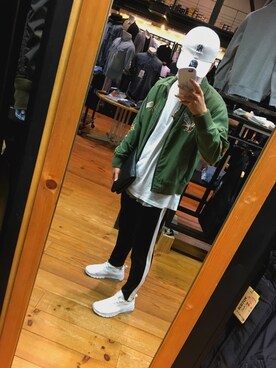 「Right-on（ライトオン）のアイテム（ミリタリージャケット）」を使った、KIYOTOさん（メンズ・167cm）の春コーディネート