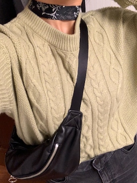 「アイテム（チョーカー）」を使った、mahoさん（レディース・164cm・10代）の秋コーディネート