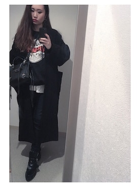 HONOKAさん（レディース・162cm）の冬コーディネート