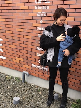 「アイテム（ピアス（両耳用））」を使った、HONOKAさん（レディース・163cm・30代）の秋コーディネート