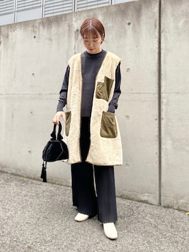 「ENFOLD（エンフォルド）のアイテム」を使った、shokoさん（レディース・157cm）の秋コーディネート