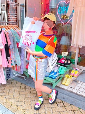 「KIKI2」｜しおちゃんさん（レディース・152cm）の夏コーディネート