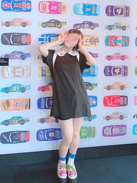 「ピクサー展」｜しおちゃんさん（レディース・152cm）の夏コーディネート
