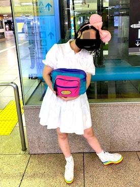 「アイテム（ワンピース/ドレス）」を使った、しおちゃんさん（レディース・152cm・10代）の夏コーディネート