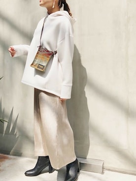 「PENDLETON（ペンドルトン）のアイテム」を使った、nano・universe PRESSさん（レディース・156cm）の秋コーディネート