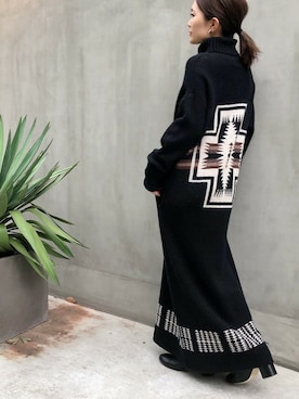 「PENDLETON（ペンドルトン）のアイテム」を使った、nano・universe PRESSさん（レディース・156cm）の秋コーディネート