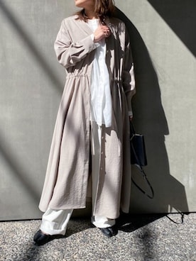 「ペールトーン」｜「アイテム（ワンピース/ドレス）」を使った、nano・universe PRESSさん（レディース・156cm）の春コーディネート