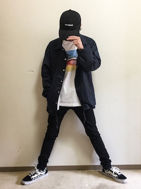 「CLUCT（クラクト）のアイテム（トップス）」を使った、Ap_Lkさん（メンズ・158cm）の春コーディネート