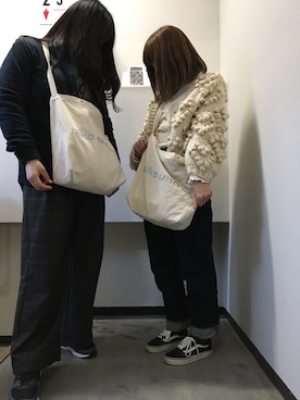 「ニコアンド」｜「アイテム（その他トップス）」を使った、 YUMIさん（レディース・158cm）の冬コーディネート