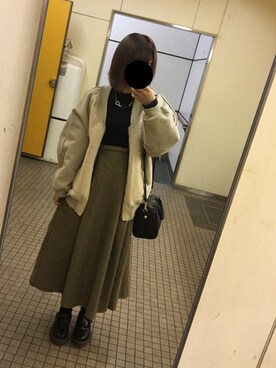 「アイテム（ブルゾン）」を使った、 YUMIさん（レディース・158cm・10代）の秋コーディネート