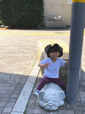 「handmade」｜「アイテム（スリッポン）」を使った、cyさん（キッズ・80cm）の夏コーディネート