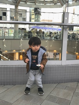 cyさん（キッズ・90cm）の冬コーディネート