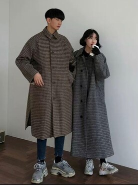 「韓国」｜「アイテム（その他アウター）」を使った、filosofia（韓国ショップ）さん（メンズ・178cm）の冬コーディネート