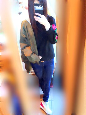 「Decorative（デコラティブ）のアイテム」を使った、Hatoriさん（レディース・160cm）の冬コーディネート