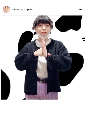 「チャイナニット」｜mmさん（レディース・165cm）の冬コーディネート