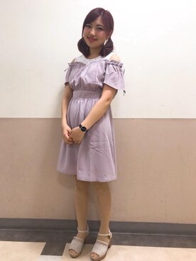 マジェスティックレゴン河原町OPA店スタッフさん（レディース・160cm）の春コーディネート