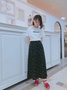 マジェスティックレゴン河原町OPA店スタッフさん（レディース・155cm）の春コーディネート